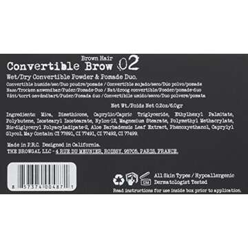 The BrowGal – Convertible 2 in 1 Full Brow Definition – Natural Makeup Powder, Professional Facial Beauty Cosmetic Makeup, Highlighters for Glowing Look and use as Women Gifts - 0.2 Ounce, Medium