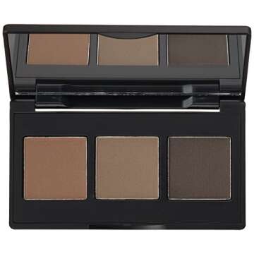 The BrowGal – Convertible 2 in 1 Full Brow Definition – Natural Makeup Powder, Professional Facial Beauty Cosmetic Makeup, Highlighters for Glowing Look and use as Women Gifts - 0.2 Ounce, Medium