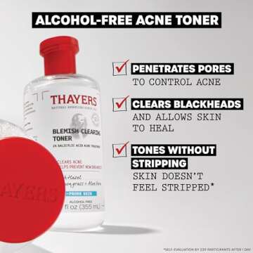 Thayers Blemish Clearing Salicylic Acid Toner, Acne Treatment Face Toner with 2% Salicylic Acid, Soo...