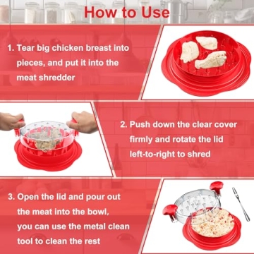 Best Chicken Shredder Tool with Ergonomic Handle