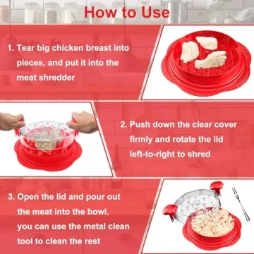 Best Chicken Shredder Tool with Ergonomic Handle