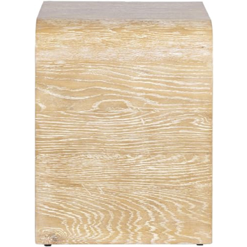 Meridian Cresthill Modern Nightstand in Solid White Oak