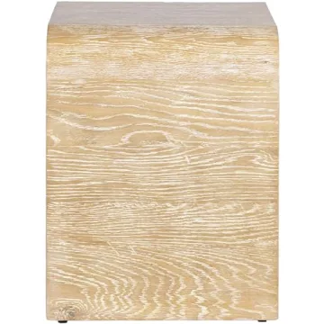 Meridian Cresthill Modern Nightstand in Solid White Oak