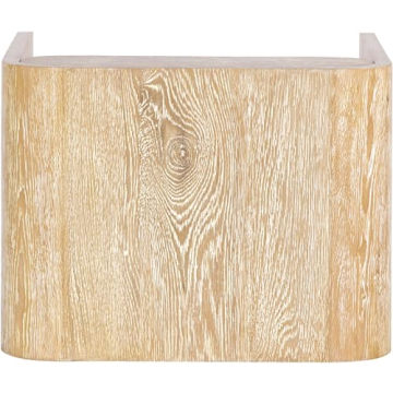 Meridian Cresthill Modern Nightstand in Solid White Oak