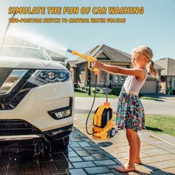 Kids Clean Car - Kids Car Washer Toys with Scraper Sponge Towel - Toddler Pretend Playing Tools Car ...