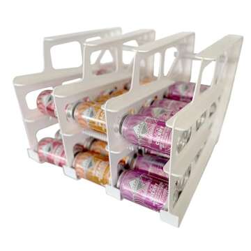 FIFO Pantry Storage Organizer Dispenser Rack for Canned Goods/Drinks, 54-Can Capacity