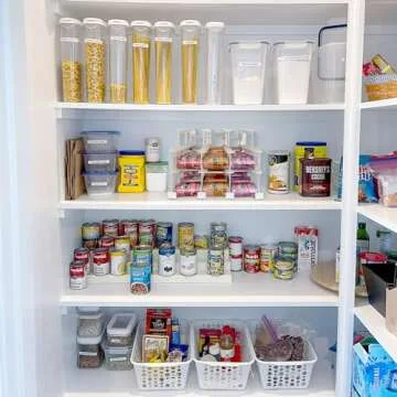 FIFO Pantry Storage Organizer Dispenser Rack for Canned Goods/Drinks, 54-Can Capacity