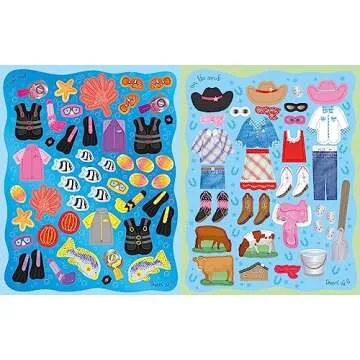 Sticker Dolly Dressing On Vacation