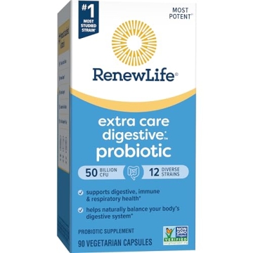 Renew Life Extra Care Probiotic Capsules, 50 Billion CFU