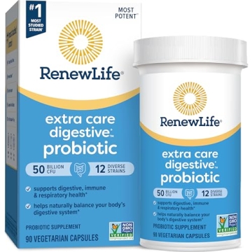 Renew Life Extra Care Probiotic Capsules, 50 Billion CFU