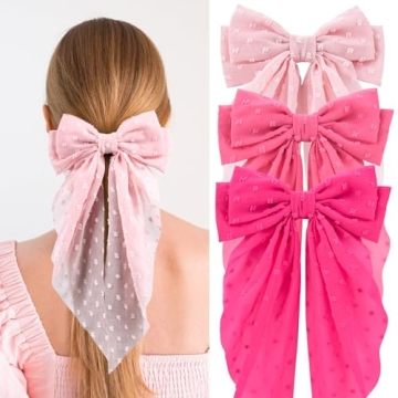 Stylish CEELGON Large Hair Bows Set for Women