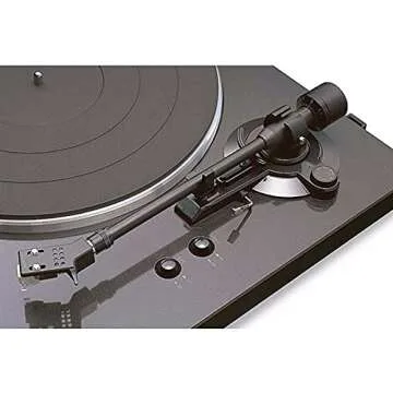 Denon DP-300F Fully Automatic Analog Turntable with Built-in Phono Equalizer | Unique Tonearm Design | Hologram Vibration Analysis | Slim Design