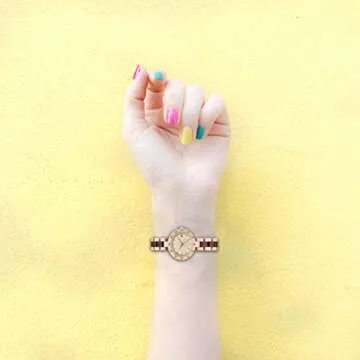 Elegant GORBEN Bamboo Wooden Watch: Stylish Quartz Timepiece for Women