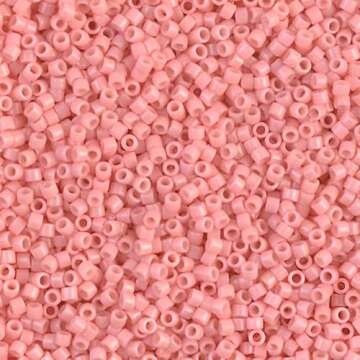 Miyuki Delica Seed Beads Bundle: Size 11/0, Duracoat Opaque Lychee (DB2113), Lt Watermelon (DB2114) & Guava (DB2115) - 3 Tubes of 7.2 Grams ea
