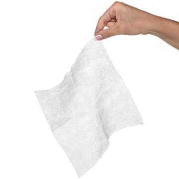 Barba-Wipes | Super Soft Compressed Wipe | Compressed Towel | Expandable Towel | 100% Viscose | Biodegradable Eco-Friendly | Home Beauty Backpacking Camping Accessories | 250 Count Resealable Bag