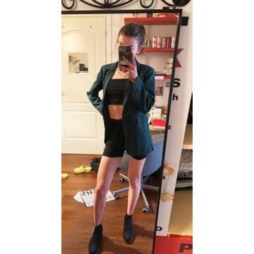 Febriajuce Women's Casual Oversized Blazer for Work