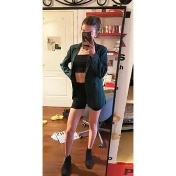 Febriajuce Women's Casual Oversized Blazer for Work