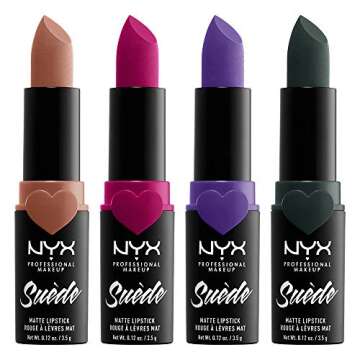 NYX PROFESSIONAL MAKEUP Suede Matte Lipstick, Vegan Formula - Dainty Daze (Soft Pink)