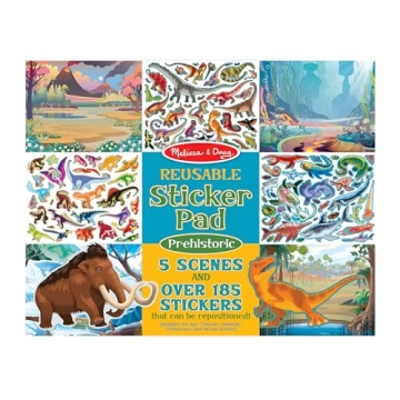 Melissa & Doug Prehistoric Reusable Sticker Pad for Kids