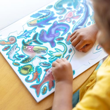 Melissa & Doug Prehistoric Reusable Sticker Pad for Kids