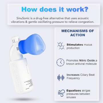 SinuSonic Nasal Congestion Relief Device – Portable, Natural Solution for Sinus Pressure