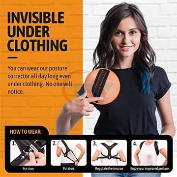 Comfortable & Discreet Back Posture Corrector for All