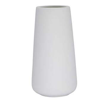 SZX White Ceramic Vases Minimalist Style Decoration for Home Office Desktop, Ideal Gifts for Friends & Family Small