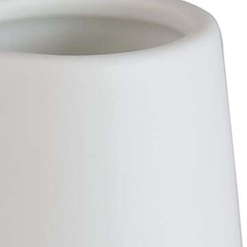SZX White Ceramic Vases Minimalist Style Decoration for Home Office Desktop, Ideal Gifts for Friends & Family Small