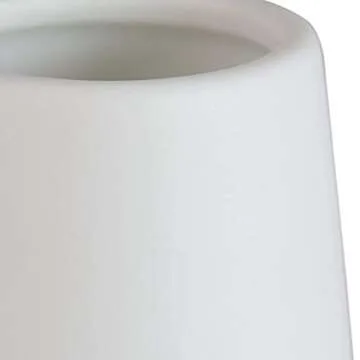 SZX White Ceramic Vases Minimalist Style Decoration for Home Office Desktop, Ideal Gifts for Friends & Family Small