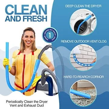 PetOde Dryer Vent Cleaner Kit - Lint Remover Attachment