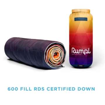Rumpl The Down Blanket | Outdoor Camping Blankets for Traveling, Picnics, Beach Trips, Concerts | Py...