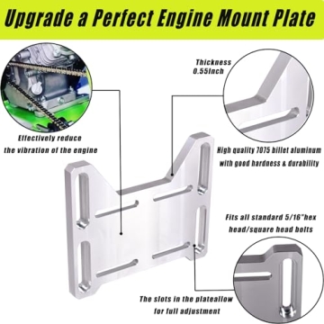 Lightweight Aluminum Engine Mount for Mini Bikes & Go-Karts