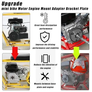Lightweight Aluminum Engine Mount for Mini Bikes & Go-Karts