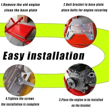 Lightweight Aluminum Engine Mount for Mini Bikes & Go-Karts