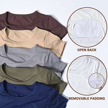 VOYJOY Women Open Back Tee for Gym & Casual Style