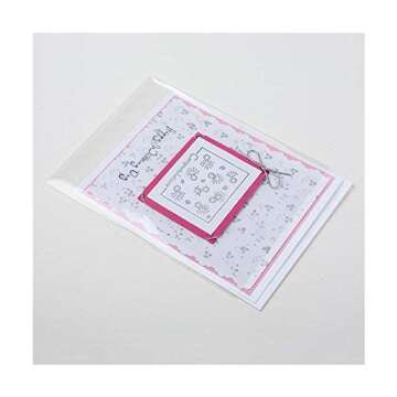 ClearBags Flat Open Top Bags, 4 5/8 x 5 7/8, 100 Pack, Clear Photo Storage Bag, Plastic Sleeves, Sheets for Art, Crafts, Envelopes, Cards, Crystal Clear, Archival Safe, B54NFA