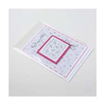 ClearBags Flat Open Top Bags, 4 5/8 x 5 7/8, 100 Pack, Clear Photo Storage Bag, Plastic Sleeves, Sheets for Art, Crafts, Envelopes, Cards, Crystal Clear, Archival Safe, B54NFA