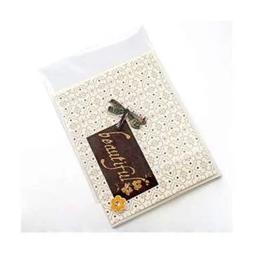 ClearBags Flat Open Top Bags, 4 5/8 x 5 7/8, 100 Pack, Clear Photo Storage Bag, Plastic Sleeves, Sheets for Art, Crafts, Envelopes, Cards, Crystal Clear, Archival Safe, B54NFA