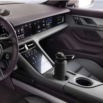 Coldest Sports Water Bottle - 3 in 1 Lids (Chug, Straw, Handle) - Insulated Stainless Steel Tumbler with Handle - Vacuum Water Flask Cup, Valentines Gifts for Him Her (36 oz, Hyperspace)