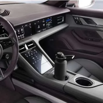 Coldest Sports Water Bottle - 3 in 1 Lids (Chug, Straw, Handle) - Insulated Stainless Steel Tumbler with Handle - Vacuum Water Flask Cup, Valentines Gifts for Him Her (36 oz, Hyperspace)