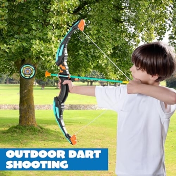 JOYIN Kids LED Bow and Arrow Set - Fun Indoor Outdoor Play