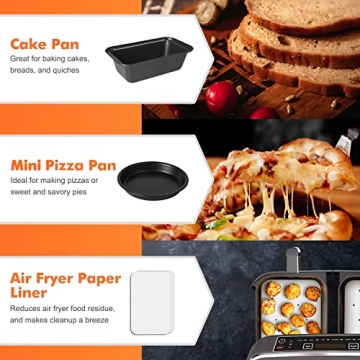 Deluxe 10-Piece Air Fryer Accessories Set for Ninja Dual Cookers