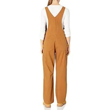 Carhartt Women's Crawford Double Front Bib Overalls - Rugged Carhartt Brown
