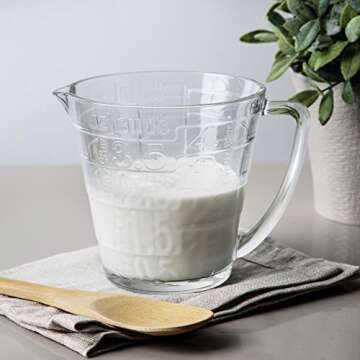 Palais Glassware Glass Liquid Measuring Cup - Up to 4 Cups (Clear)