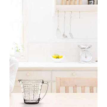 Palais Glassware Glass Liquid Measuring Cup - Up to 4 Cups (Clear)