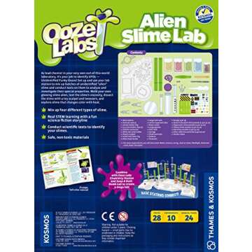 Thames & Kosmos Ooze Labs: Alien Slime Lab Science Experiment Kit & Lab Setup, 10 Experiments with S...