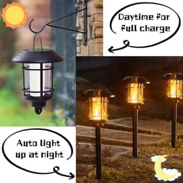 Dynaming Solar Flame Torch Lights - Flameless Outdoor Decor