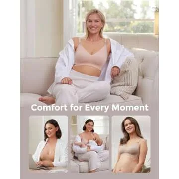 Momcozy Nursing Bra - Seamless Comfort for Moms