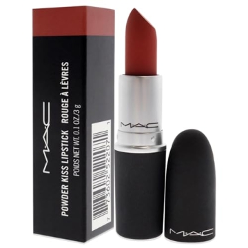 MAC Powder Kiss Lipstick Devoted To Chili Matte Lightweight