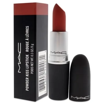 MAC Powder Kiss Lipstick Devoted To Chili Matte Lightweight
